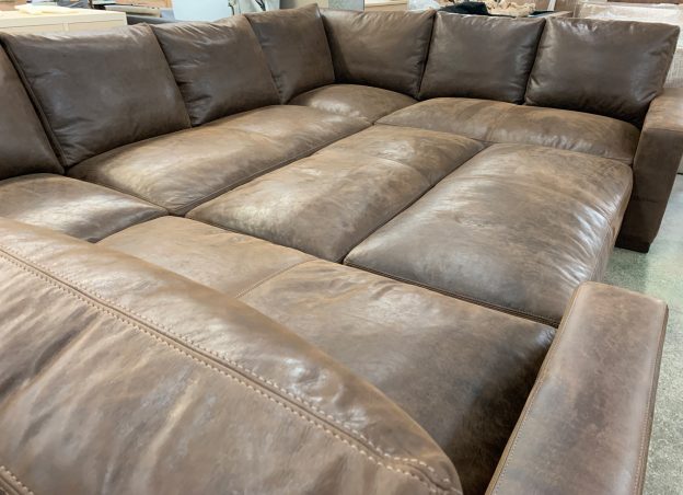 dekalb grand sofa 96 weston leather molasses