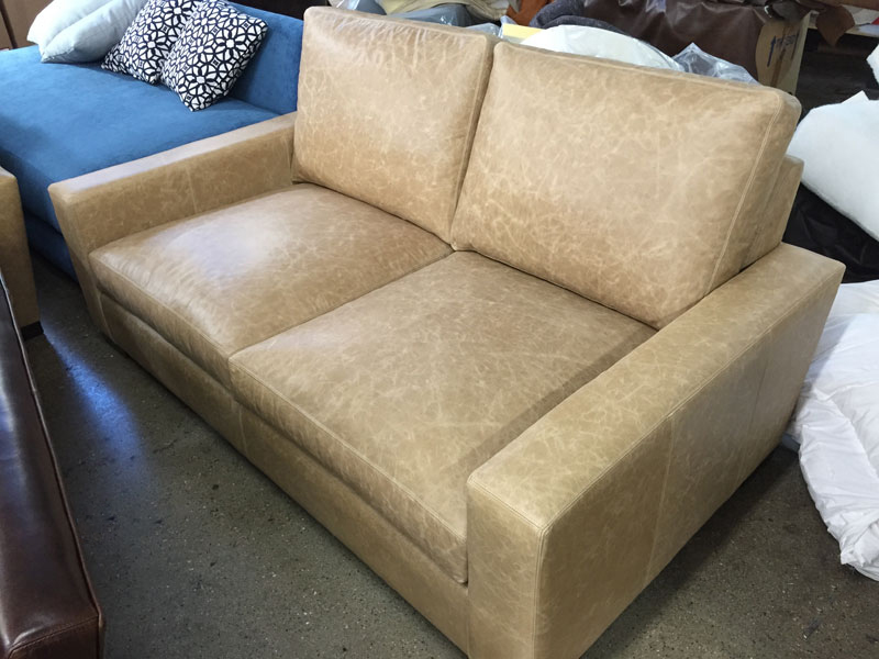 Braxton Twin Cushion Leather Sofa