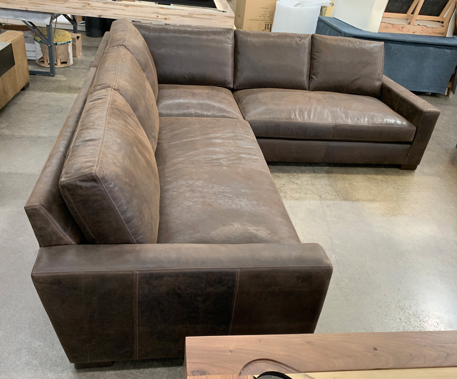 LAF-Braxton-Mini-L-Sectional-Burnham-Molasses-LAF-side-view