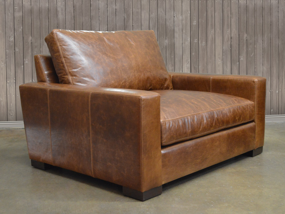 Braxton Leather Chair and a Half :: Leather Chairs ::