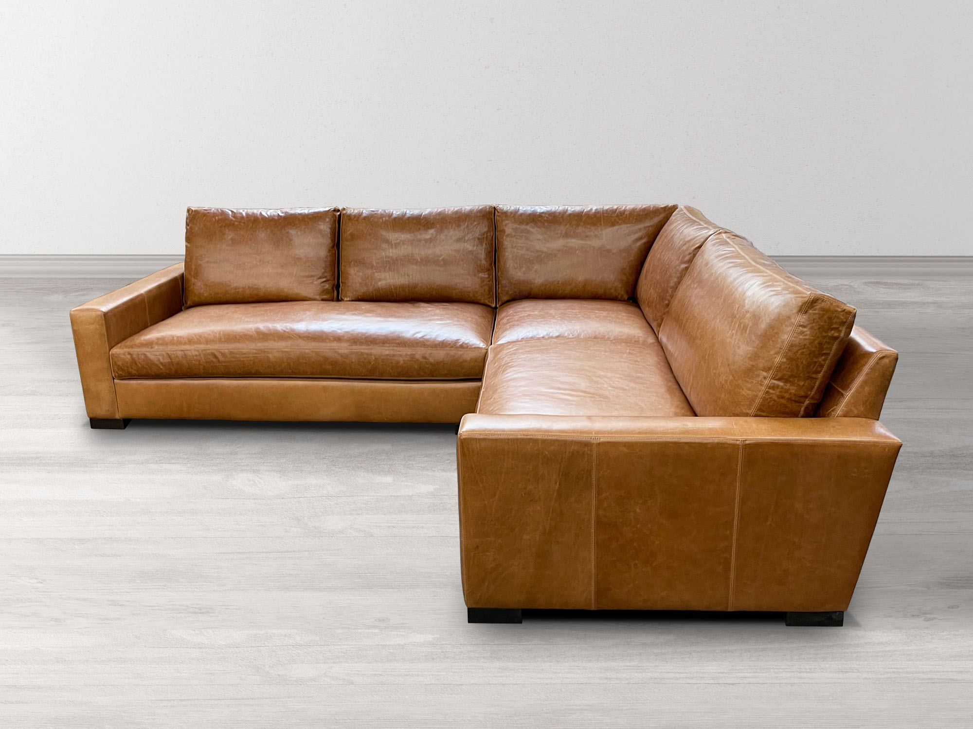 braxton leather sectional sofa