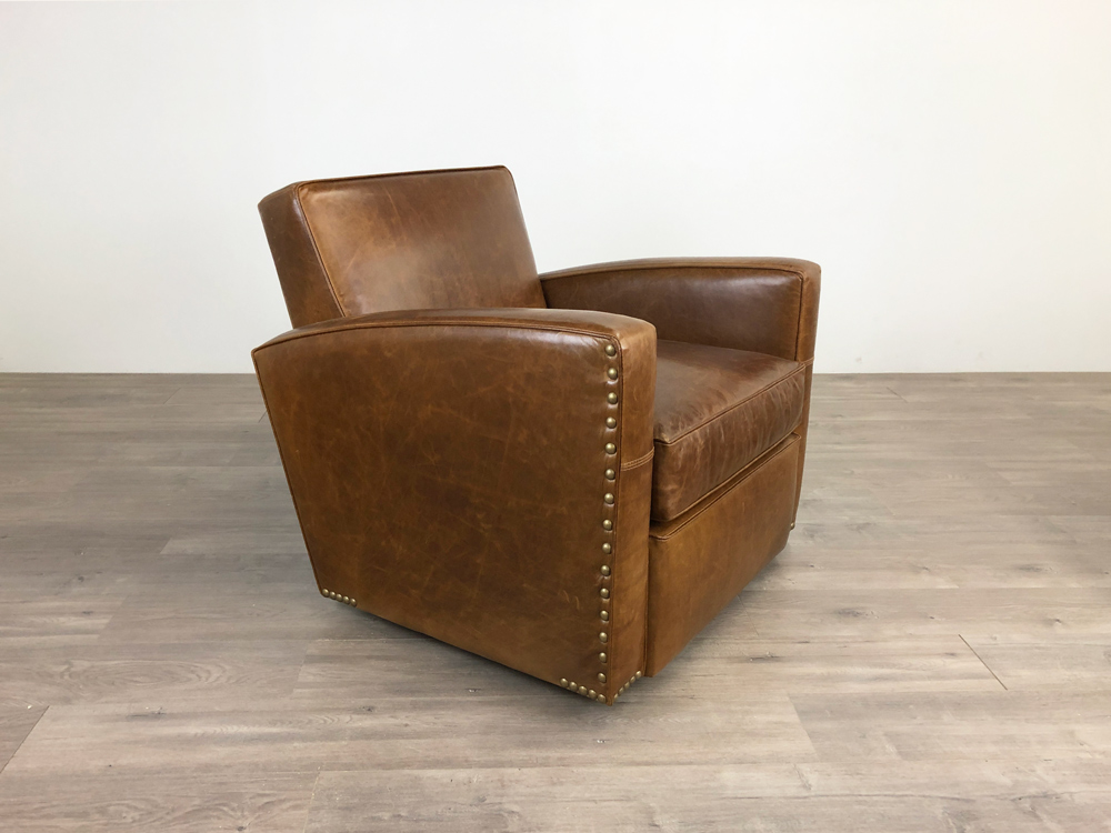 Atlas Leather Swivel Chair