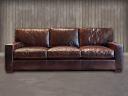 The Braxton Leather Sofa in Italian Brompton Cocoa