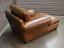 Rear angle view of the Langston Leather Chaise in Italian Brompton Classic Vintage