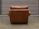 Rear view of the Langston Leather Chaise in Italian Brompton Classic Vintage