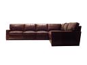 The Braxton Leather L Sectional Sofa in Brompton Cocoa