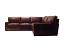 Braxton Leather Corner Sectional Sofa in Brompton Cocoa