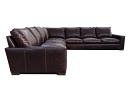 Side view of the Braxton Grand Corner Sectional Sofa in Italian Brompton Cocoa