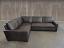 Left Arm view of Braxton Mini Leather "L" Sectional Sofa in Berkshire Anthracite