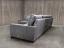 Rear angle view of Left Arm Facing Braxton L Sectional Sofa in Italian Glove Mont Blanc Timberwolf