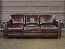 Langston Leather Sofa shown in Italian Brompton Cocoa