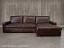 The Braxton Leather Sofa Chaise Sectional in Italian Brompton Cocoa