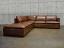 LAF front view of Reno Modular Leather Sectional Sofa in Italian Brompton Classic Vintage