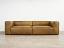 10ft Bonham Sofa - Two Pieces - Italian Berkshire Burlap Leather - front together