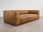 Bonham Leather Sofa in Full Grain Italian Brentwood Tan Leather - front angle view