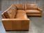 Braxton Mini L Sectional Sofa in Mont Blanc Sycamore leather - LAF side view