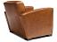 Atlas Leather Chair in Mont Blanc Caramel Leather with Nail Head Trim - rear angle