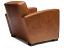 Atlas Leather Chair in Mont Blanc Caramel Leather - rear angle