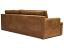 Muir Track Arm Leather Sofa in Full Aniline Burnham Sycamore Nubuck Leather - rear angle