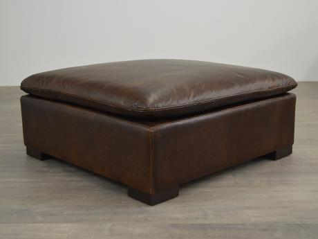 Reno Leather Cocktail Ottoman