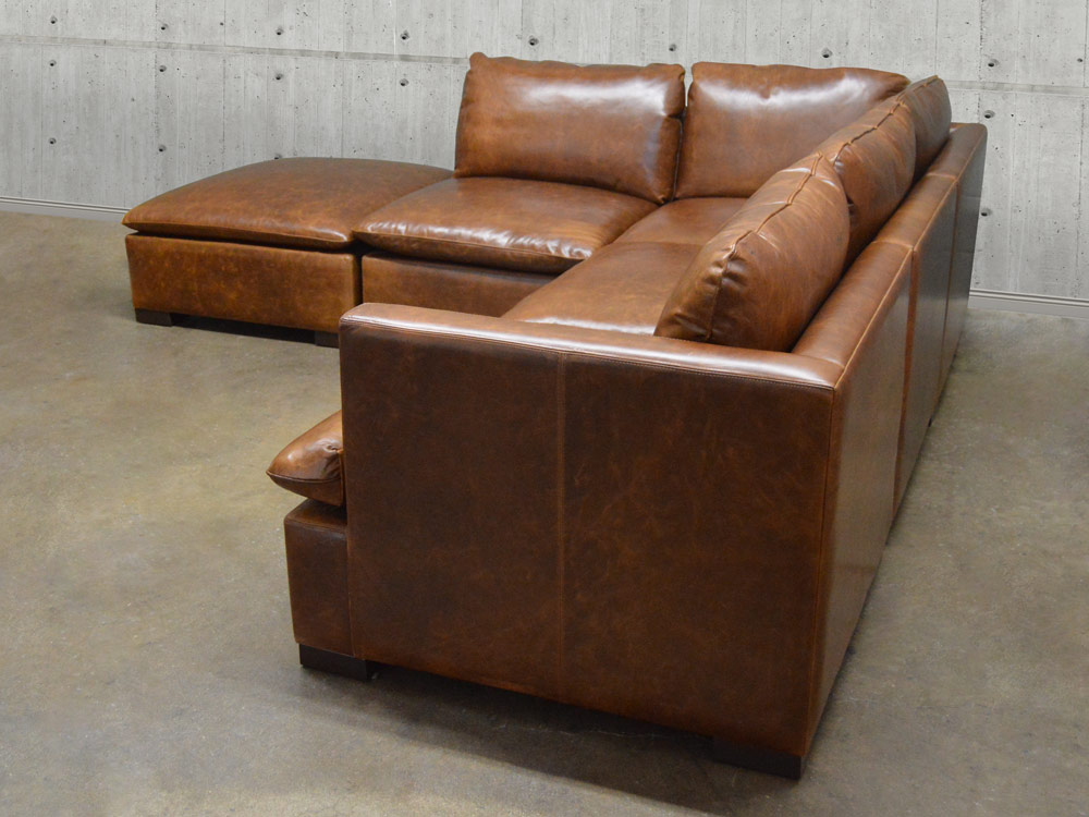 Reno Modular Leather Sectional Sofa