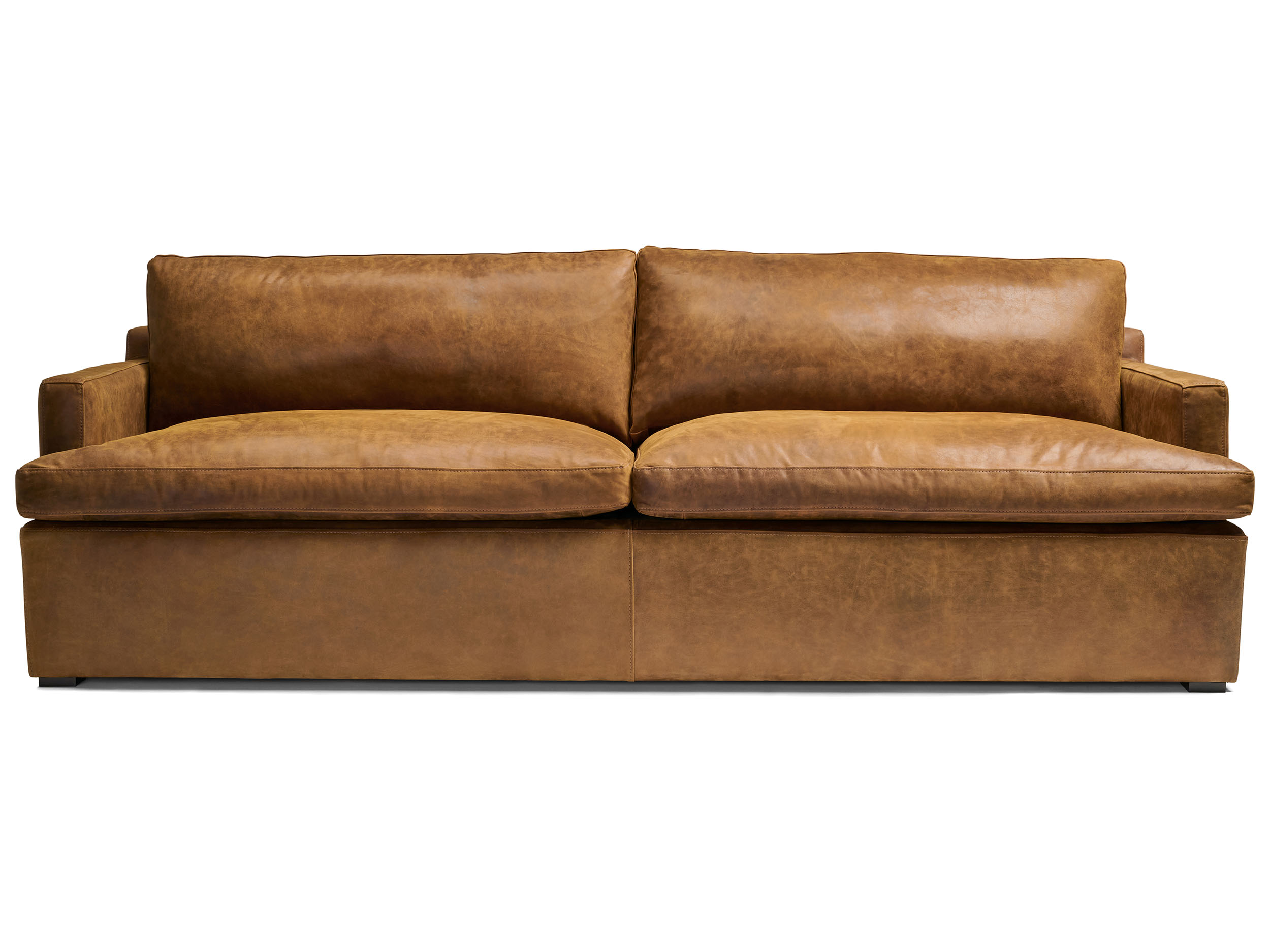 Muir Track Arm Leather Sofa - 96" x 40" - One only - In stock and ready to ship