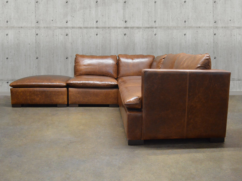 Reno Modular Leather Sectional Sofa
