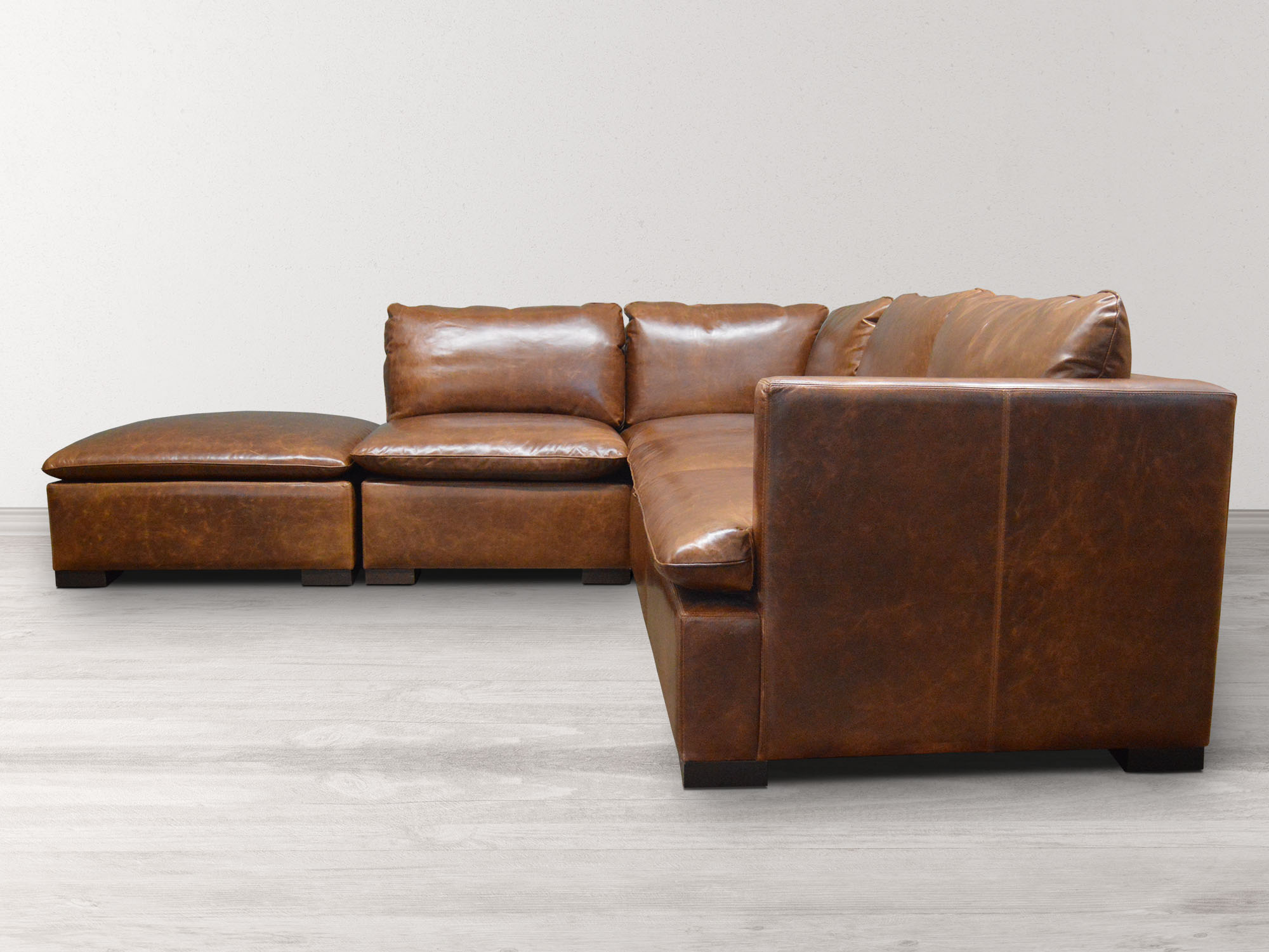 Reno Modular Leather Sectional Sofa