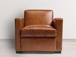 Atlas Leather Chair with Nail Head Trim