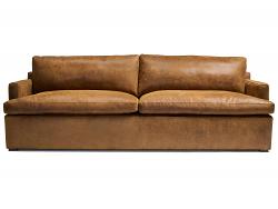 Muir Track Arm Leather Sofa - 96" x 40" - One only - In stock and ready to ship