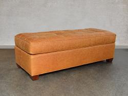 Arizona Leather Cocktail Ottoman