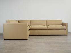 Oscar Leather "L" Sectional Sofa