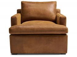 Muir Track Arm Leather Chair - 36" x 40" - One only - In stock and ready to ship